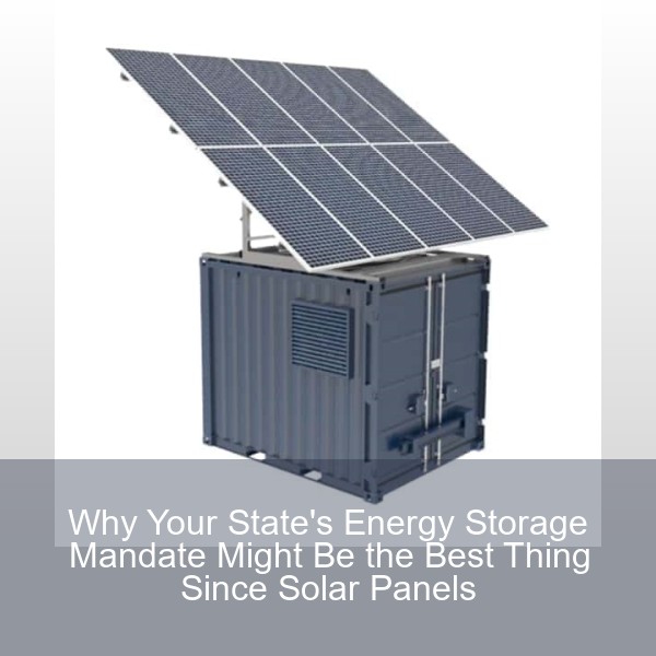 Why Your State's Energy Storage Mandate Might Be the Best Thing Since Solar Panels